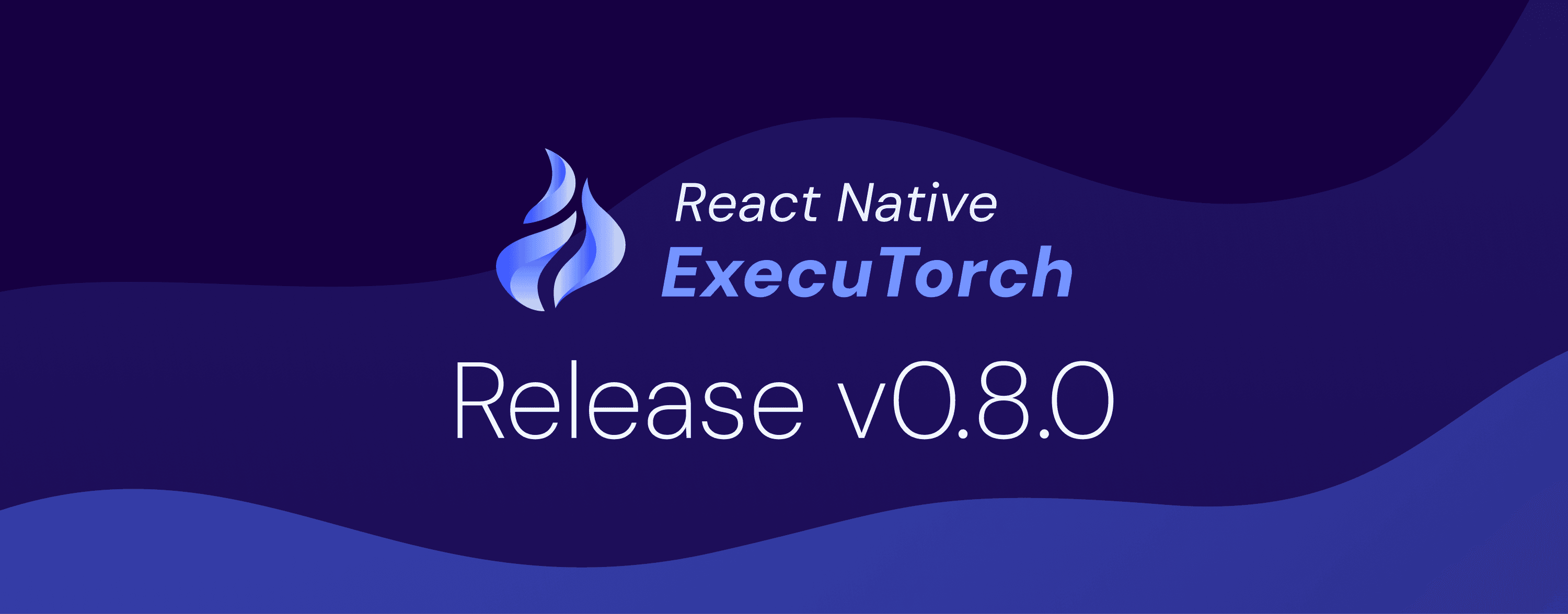 React Native ExecuTorch release v0.8.0 graphic