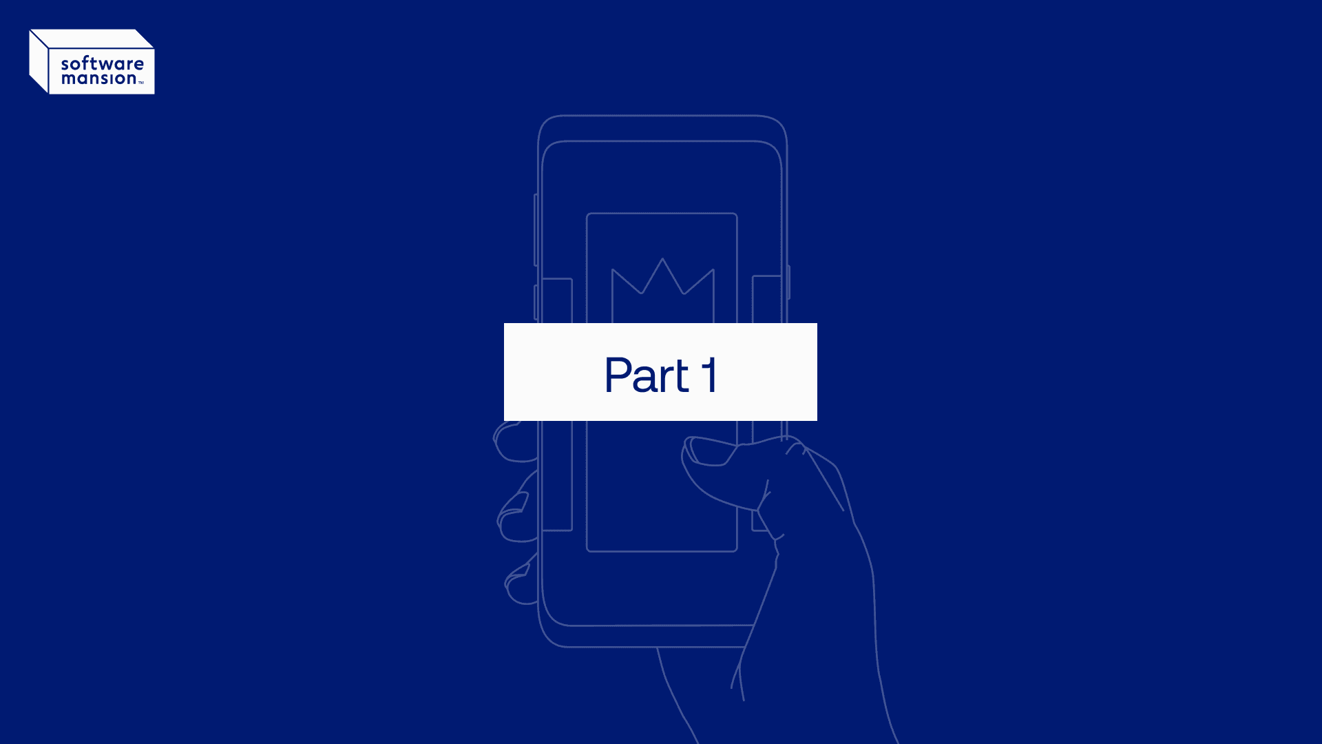 Reigns series Part 1 graphic with a hand holding a phone